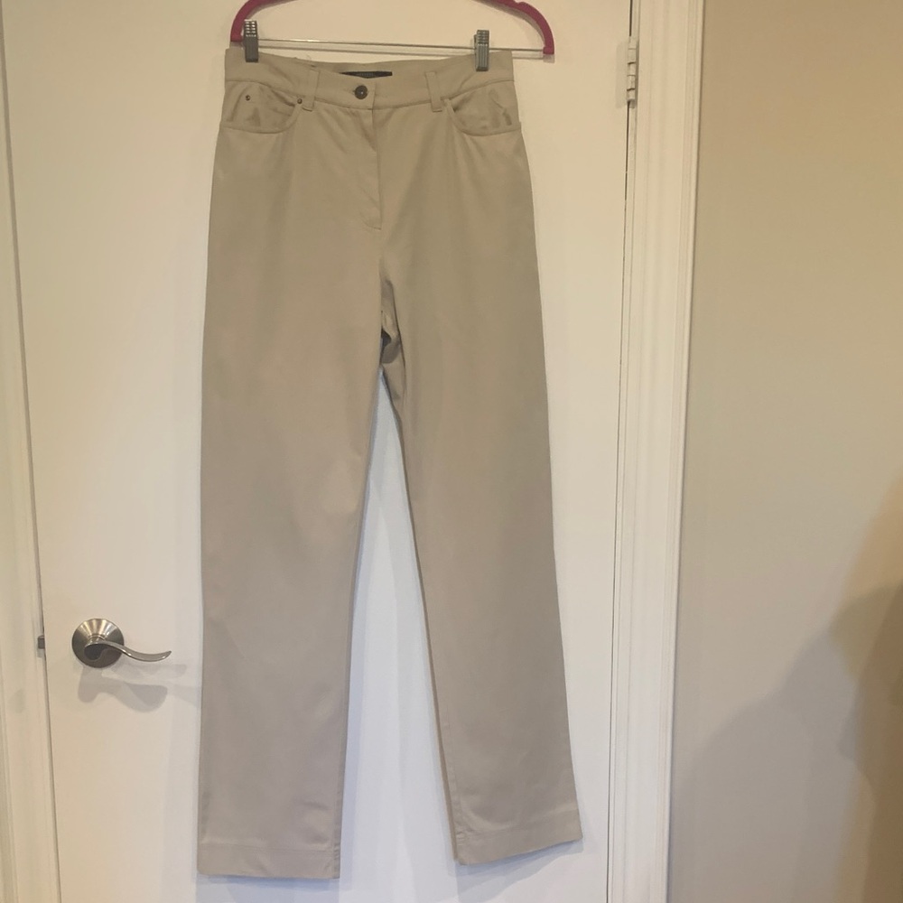 Maxmara Weekend Women's Beige Boot Cut stretch Pants